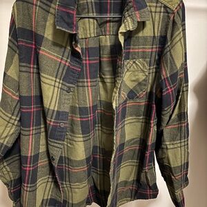 Alpine Green and Black Plaid Men's Shirt